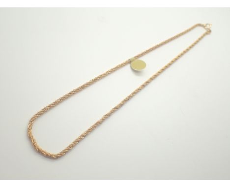 Solid gold plated chain L: 48 cm