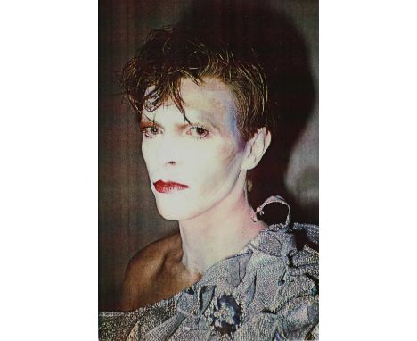 Edward Bell (British Contemporary) Colour Print Bowie in Scary Monsters Makeup, for Unmade Up...publication, signed in pencil