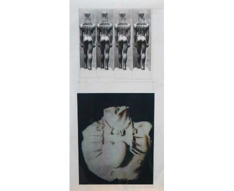 Edward Bell (British Contemporary) Ideas for Tin Machine Album Cover, mounted on card, signed pencil bottom right, measuremen