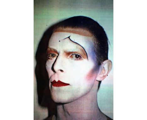 Edward Bell (British Contemporary) David Bowie colour print mounted on card, for the Unmade Up... publication, from the Scary