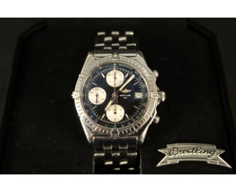 A boxed Breitling Chronomat wristwatch No.A13050.1 with leaflet, paperwork and spare link