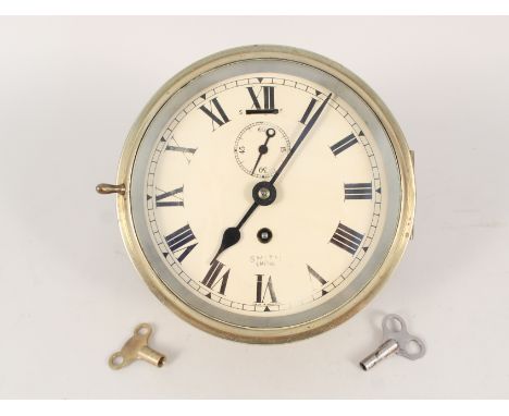 A Smiths brass ships clock