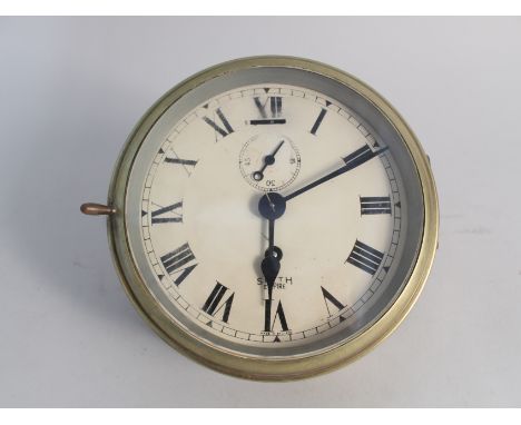 A Smiths brass ships clock