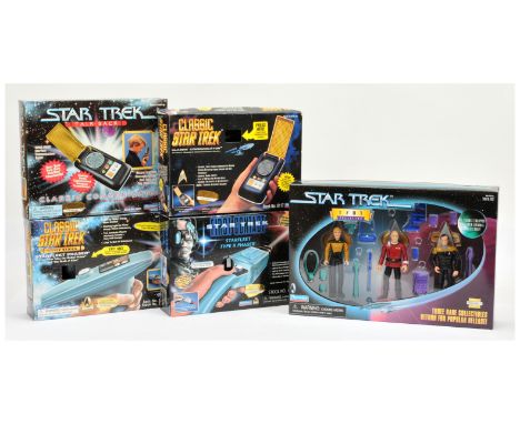 Star Trek related collectables x 5 includes Playmates First Contact Starfleet Type II Phaser, Good Plus, unused, within Excel
