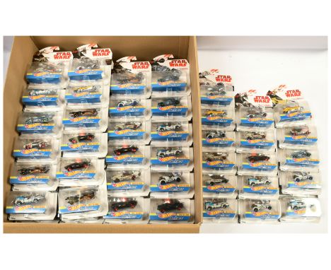 Mattel Hot Wheels Star Wars Carships x 100 includes First Order TIE Fighter, Resistance Ski Speeder, Naboo N-1 Starfighter, M