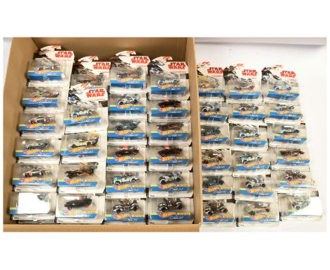 Mattel Hot Wheels Star Wars Carships x 100 includes X-Wing Fighter, First Order TIE Fighter, Boba Fett's Slave I, Y-Wing Figh