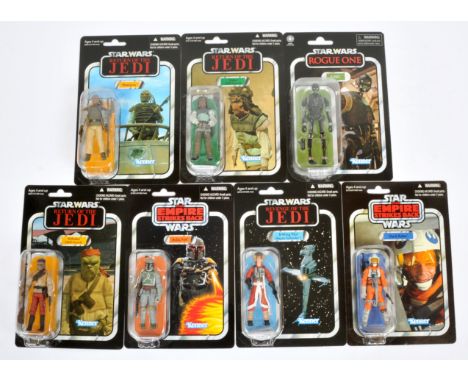 Hasbro Star Wars The Vintage Collection 3 3/4" figures x 7 including VC170 K-2SO, VC99 Nikto, VC107 Weequay, VC07 Dack Ralter