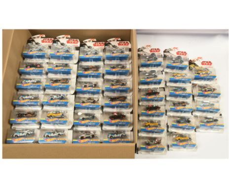 Mattel Hot Wheels Star Wars Carships x 100 includes Kylo Ren's TIE Silencer, Boba Fett's Slae I, Naboo N-1 Starfighter, Mille