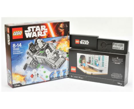Lego Star Wars sets x 2 plus other includes First Order Snowspeeder, set 75100 and Lars Family Homestead Kitchen, set 40531, 
