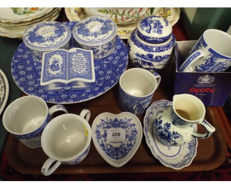 A Collection of Blue and White Spode China