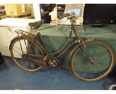 A Vintage Ladies Bicycle 