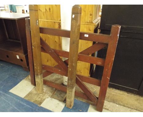A Wooden Four Bar Garden Gate 