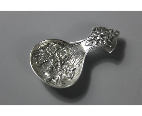 A Continental Silver Caddy Spoon.&nbsp;