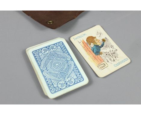 Vintage Playing Cards; contained in the original leather case.