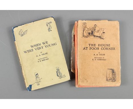 The House at Pooh Corner- A.A. Milne First edition 1928, hard cover, publisher Methuen &amp; Co London, with dust jacket toge