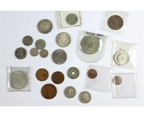 Miscellaneous Coins, including 1883 Silver Liberty Dollar; Monnaie de Paris 'Fleur de Coin' 1965 Presentation Set; South Afri