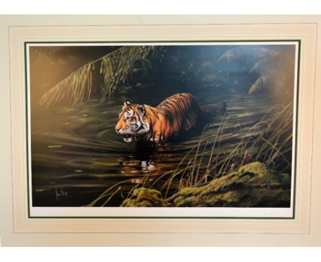 AFTER SPENCER HODGE, 'Cooling Off', a limited edition print 744/850, signed and numbered in pencil, 88cm x 58cm, unframed