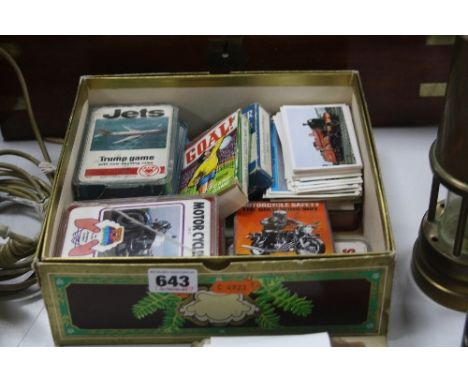 A QUANTITY OF ASSORTED CARD GAMES, assorted Ace and Top Trumps, Pepys 'Goal' etc, contents not checked, with a quantity of Pa