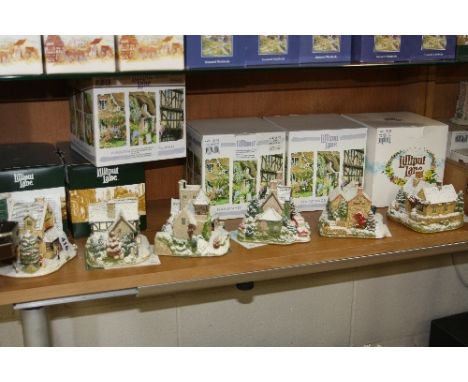 SIX BOXED LILLIPUT LANE ANNUAL CHRISTMAS SPECIAL SCULPTURES, 'All I Want for Christmas' 2006, L2936, 'The Angel Inn' 2007 L29