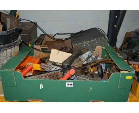TWO TRAYS OF TOOLS, including measuring equipment, etc (2)