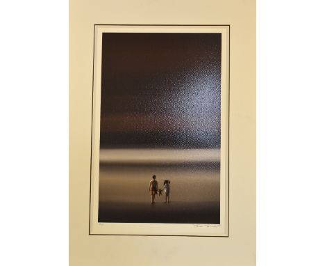 AFTER STEVE JOHNSTON, an untitled print numbered 245, signed and titled by the artist in pencil, 54.5cm x 34.5cm, unframed