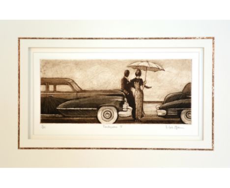 AFTER MARK SPAIN, 'Rendesvous I', a limited edition print 5/195, signed, titled and numbered in pencil, 38cm x 19cm, unframed