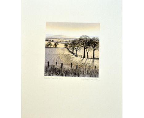 AFTER KATHLEEN CADDICK, 'Winter Shadows', a limited edition print 2/250, signed, numbered and titled by the artist, 14.5cm x 