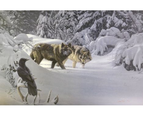 AFTER DANIEL SMITH, 'On Common Ground', a limited edition litho print 319/650, signed and numbered by the artist, 80cm x 55cm