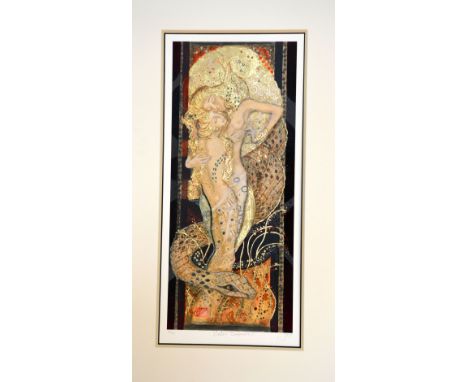 AFTER JOY KIRTON SMITH, 'Water Serpents I', a limited edition print 33/95, signed, titled and numbered in pencil, 66cm x 29cm