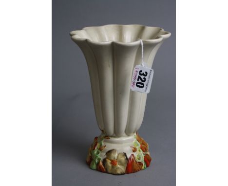 CLARICE CLIFF FOR NEWPORT POTTERY VASE, 'My Garden' pattern, height approximately 18cm