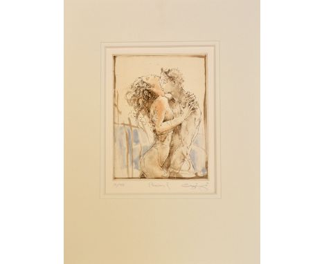 AFTER JURGEN GORG,  'Passion II', a limited edition print 34/150, signed, titled and numbered in pencil by the artist, 27cm x
