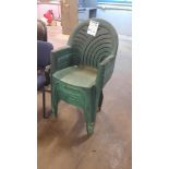 LOT DE 7 CHAISES DE JARDIN