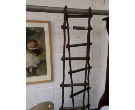 Old rope ladder