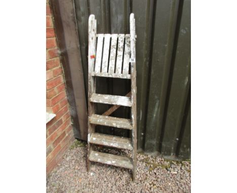 Wooden step ladder