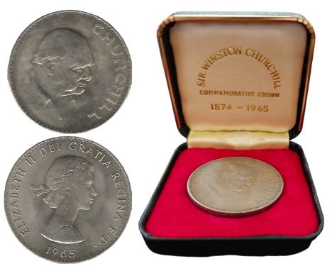 Sir Winston Churchill Commemorative Crown. 1874-1965. a collectors silver coin. Date on coin is 1965. fair condition. Good co