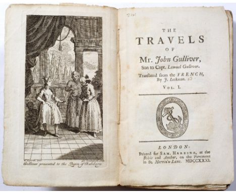 SWIFT, Jonathan, 1667-1745. Anglo Irish Satirical Author. Travels into Several Remote Nations of the World by Captain Lemuel 