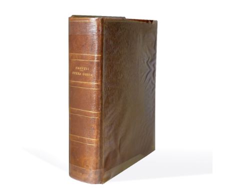 HARVEY, William, 1578-1657, Opera Omnia A Collegioi Medicorum Londiniensi edita MDCCLXVI (1766). William Bowyer. In Latin. Wi