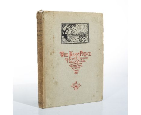 WILDE, Oscar, The Happy Prince and other Tales, Walter Crane, Illus. Jacomb &amp; Hood. London 1888. red title with vignette 