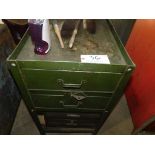 Cabinet, with casters.