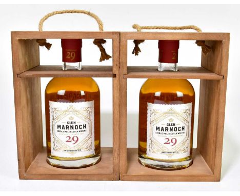 WHISKY; two bottles of Glen Marnoch Single Malt Scotch whisky, aged 29 years, 40%, 700ml (2).