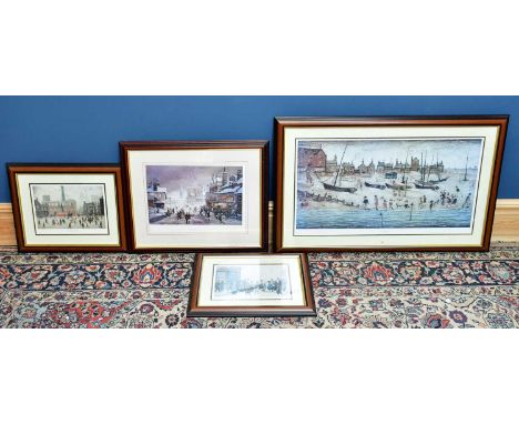 † LAURENCE STEPHEN LOWRY RBA RA (1887-1976); a group of three prints comprising 'Coming Home from the Mill', 'Waiting for the