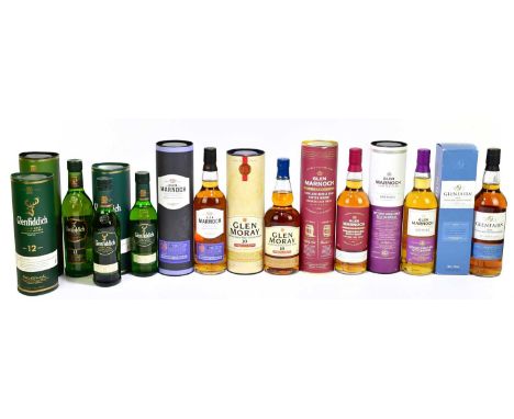 WHISKY; eight bottles of Single Malt whiskies comprising Glen Marnoch Limited Release Speyside, 40%, 700ml, Glen Marnoch Limi