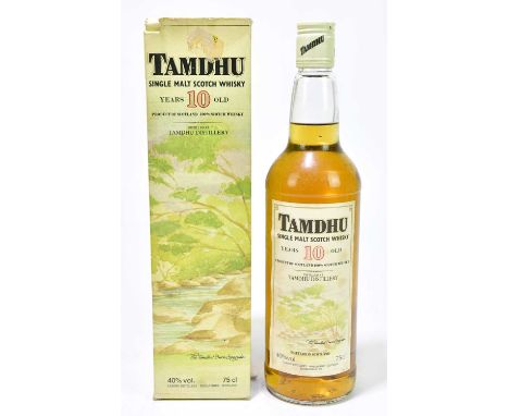 WHISKY; a single bottle of Tamdhu Single Malt Scotch whisky, 10 years old, 75cl, 40%.
