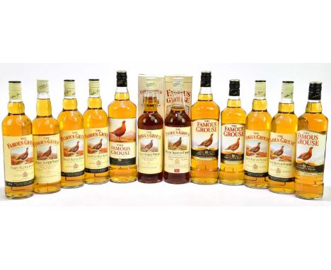 WHISKY; twelve bottles of The Famous Grouse Finest Scotch whisky, to include two 1l bottles.