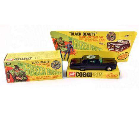 CORGI; a boxed model 268 Black Beauty Crime Fighting car from The Green Hornet, with secret instructions.