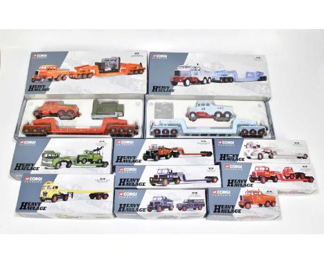 CORGI CLASSIC; ten boxed models to include 17501 Siddle Cook, 16701 Wreckin', 16601 Pickfords, etc.