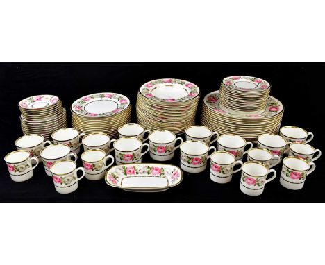 ROYAL WORCESTER; a quantity of 'Royal Garden' floral decorated dinner and tea ware.
