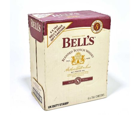 WHISKY; a box containing six 70cl Bell's blended Scotch whisky, gift cartons.