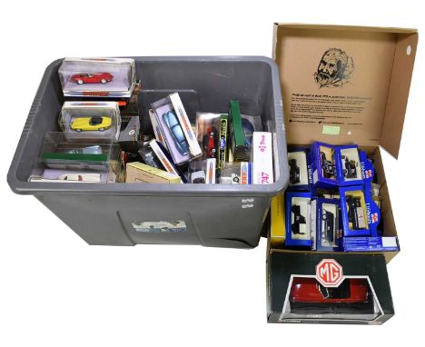 A large collection of boxed toy cars to include Matchbox, Dinky, Lifeboats, Pro-Motors and Corgi.