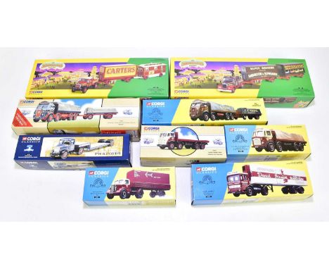 CORGI CLASSICS; a collection of boxed model vehicles and set to include The Showman's Range 15901, 16501 Scammel Highwayman B
